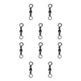 thumbnail image 3 of Conectores giratorios de pesca Greeniant Paquete de 100 acero al carbono Negro Talla 12 10piezas, 3 of 4