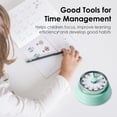 thumbnail image 3 of 60-Minute Countdown Timer, Kitchen Timer with Magnetic Base, Mechanical Clockwork, Ringer Alert Children and Adults, (Mint Green), 3 of 4