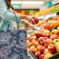 thumbnail image 2 of Classic Paisley Reusable Shopping Bag - Eco-Friendly Foldable Tote with Large Capacity (16x15), 2 of 6
