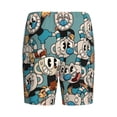 thumbnail image 5 of Cuphead Mugman Men's Short Pajama Pants Lightweight Daily Lounge Shorts Bottoms Sleepwear Cozy Soft Home Pajama Pants Shorts, 5 of 9