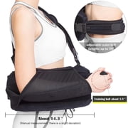 Shoulder Abduction Sling - For Injury Support, Rotator Cuff Pain, Dislocation, Surgery, Postoperative Shoulder Arm Support Shoulder Immobilizer with Abduction Pillow