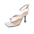 thumbnail image 2 of Zapatos de mujer Moda Color sólido Minimalista Cuentas de metal Clip Toe Heel Sandalias Zapatillas Flip Flop Wmkox8yii  shjk6074, 2 of 9