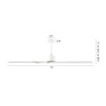 thumbnail image 4 of WINGBO  72" 6-Speed DC Motor Indoor Ceiling Fan without Lights - N/A White, 4 of 5