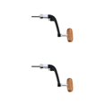 thumbnail image 2 of Justharion for Spinning Fishing Wheel Knob Metal Fishing Reel Wooden Handle Rocker Arm black S 2Set, 2 of 6