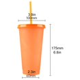 thumbnail image 3 of LXYFH Glass&Bottle Under $15 Temperature Sensitive And Cold Changing Cup Large Capacity PP Plastic Cup Fashionable Water Cup, 3 of 9