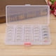 thumbnail image 5 of 25 Tarros Transparentes para Almacenamiento de Cuentas de Joyería, Pequeños Destinados Redondos Con Caja Rectangular, Organizador Compacto Portátil para Exposició de Arte de, 5 of 7