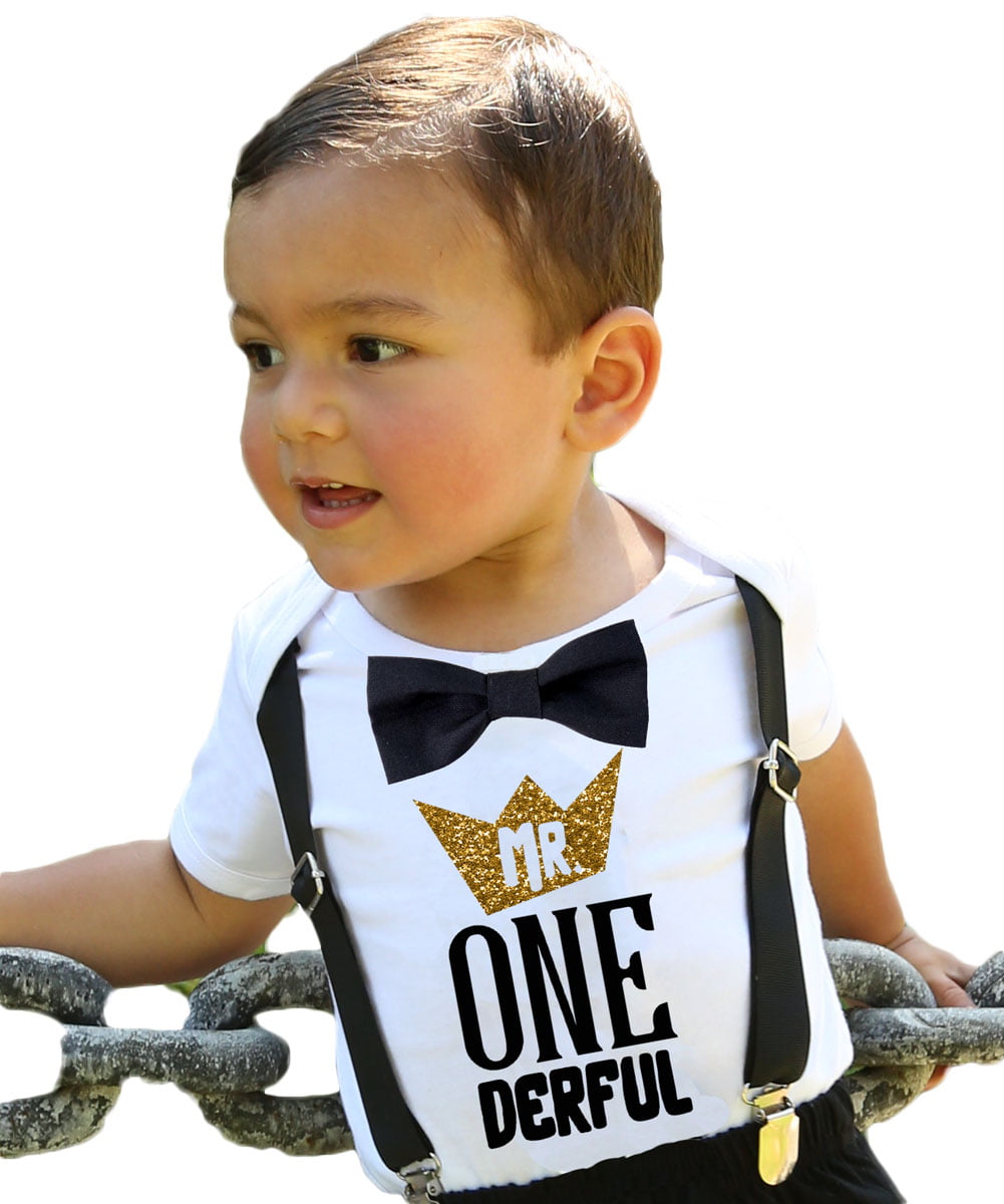 Mr One-Derful Baseball Tee Shirt for Boys 1st Birthday Shirt