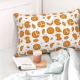 thumbnail image 4 of Salouo Yellow Biscuit Pattern Pillow Cases,1PC Pillow Covers with Envelope Closure Decorative Pillow Case for Bed Couch,Pillows Not Included-14"x20", 4 of 6
