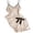 *Beige, variant on Women's Stretch V Neck Spaghetti Strap Tank and Bow Shorts Pajama Set ,Two Piece Sleepwear Beige,Women's Plus S