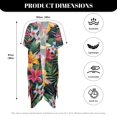 thumbnail image 6 of HELLHERO Quick Dry Bathing Suit Cover Up for Beach High Quality Fabrics Casual Women's Kimono Cardigan Cover Up Tropical Jungle Style, 6 of 6