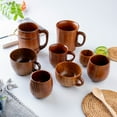 thumbnail image 6 of Yesbay Water Cup Eco-friendly Handle Drink Water Various Styles Jujube Wood Water Mug Home Supply, 6 of 7