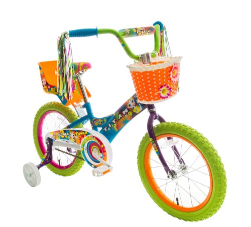 titan girl's flower princess bmx bike