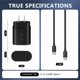 thumbnail image 3 of Paquete de 2 cargadores ElecBrain, cable USB C de carga rápida de 1,8 m, 25 W, 3 of 7