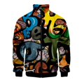 thumbnail image 4 of Chaqueta con estampado 3D de graffiti de colores a la moda para hombre, abrigo de manga larga con patrón de hip hop, chaqueta holgada de calle de otoño, chaquetas con cremallera para niños, 4 of 5