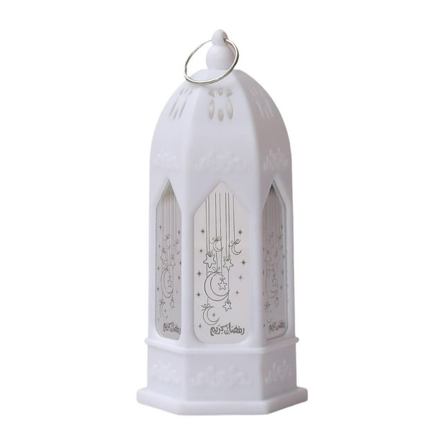 Siruishop Ramadan Lantern Creative Party Decor Ramadan Gift for Weddings Parties Patio White