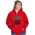 thumbnail image 4 of Lord Deliver Us From Evil Luke 11:1 Zip Up Hoodie Men's Women's Brisco Brands S, 4 of 6