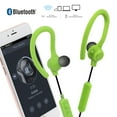 thumbnail image 2 of Magnavox Green Sweatproof Ear Hook Headphones with Bluetooth Woreless Technology MBH543GR, 2 of 6