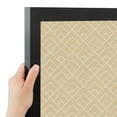 thumbnail image 4 of PinPix 24x18 Custom Cork Bulletin Board Peaks Modern Pattern Beige Poster Board Has a Fabric Style Canvas Finish, Framed in Peaks Modern Pattern Beige, by ArtToFrames (PinPix-1792), 4 of 6