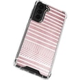 thumbnail image 2 of Skinit Stripes Pink and White Stripes Galaxy S22 Plus Clear Case, 2 of 4