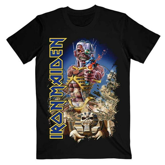 Iron Maiden Unisex T-Shirt Somewhere Back in Time (Small)