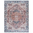thumbnail image 2 of SAFAVIEH Arizona Robina Oriental Machine Washable Area Rug, Red/Navy, 10' x 14', 2 of 13