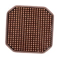 thumbnail image 3 of Funda de asiento de masaje de verano con almohadilla refrescante de 42 cm x 42 cm, transpirable, con cuentas de madera. Café, 3 of 8