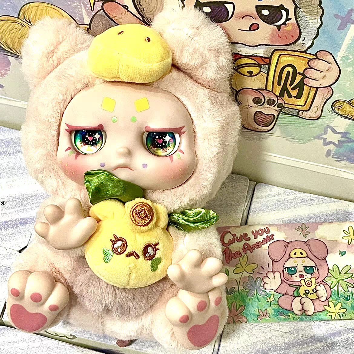 KIMMON Give You The Answer Series Plush Blind Box Confirmed Figure Toy Art Gift！