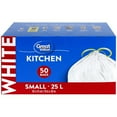 thumbnail image 1 of Great Value Small Kitchen Garbage Bags, 25L , 50bags, 1 of 4