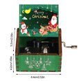 thumbnail image 2 of Mini cajas musicales navideñas, cajas musicales Vintage de madera, decoraciones divertidas para el hogar, 2 of 7