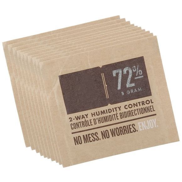 Cigar Humidifier Sealing Bag, Mini Humidity Control Bag, 10Pcs 2-Way Durable For Cigar Case Cigar Box 72% Humidity