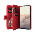 thumbnail image 4 of Compatible with Google Pixel 6 Pro Wallet Case with Card Slots PU Leather Zipper Flip Folio Cover, 4 of 5