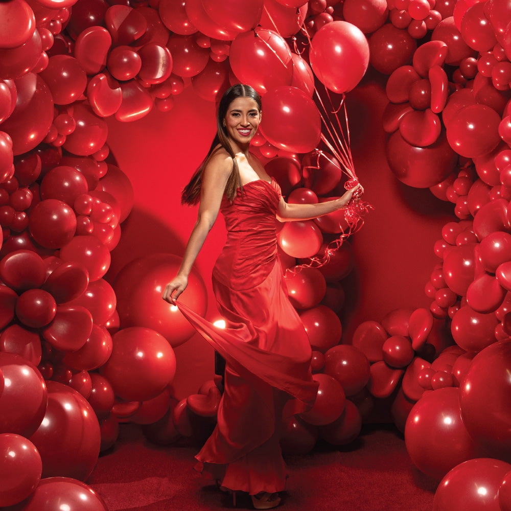 11 inch Sempertex Deluxe Imperial Red Latex Balloons (100 Pack) - Party Supplies Decorations