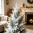 thumbnail image 4 of Winter Home Decor Accents, Artificial Leaf Branch Vase Filler, Winter Green Stem Home Decor for Table Mantel, Spooky House, Xmas Display, Clear 30*20cm, 4 of 7