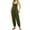 Army Green, variant on Lisingtool Womens Overalls Women's Sleeveless Overalls Jumpsuit Casual Solid Summer Wide Leg Bib Pants Bottons Jumpsuit Romper with Button Pockets Jumpsuits for Women Dressy Army Green