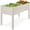 White, variant on Best Choice Products 48x24x30in Raised Garden Bed, Scalloped Design, Elevated Wooden Planter for Yard - White