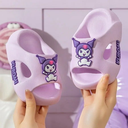 

LS LS Sanrio Kids Slippers Kawaii Soft Comfortable Spring Home Bathroom Cartoon Hello Kitty Kuromi Pochacco My Melody Cute Girls Gift