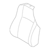 Genuine OE Subaru Seat Back Cover - 64150XA11AEU