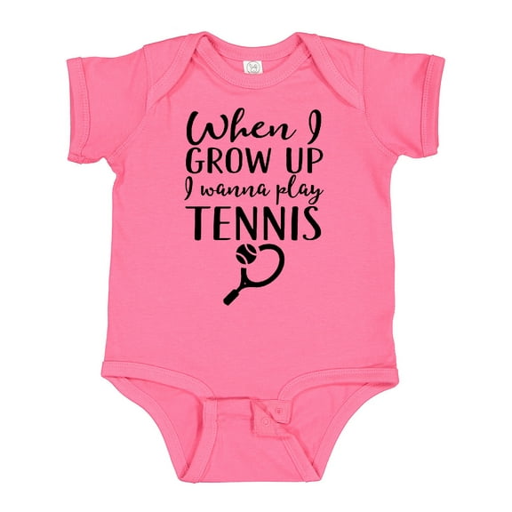 Inktastic Future Tennis Player Boys or Girls Baby Bodysuit