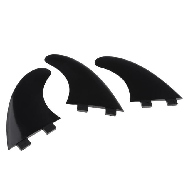 Aletas de Empuje de Tres Aletas de Nylon de 3 Piezas para Surf Surfboard Base Black Zulema Tabla de surf