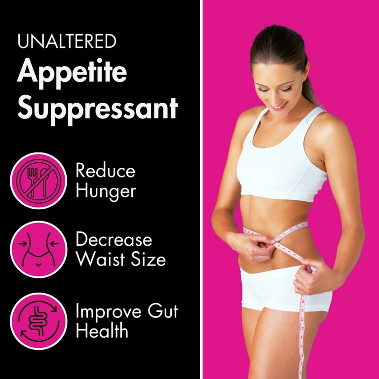 Appetite Suppressant for Women's Weight Loss - Glucomannan - Unaltered  Athletics - 120 Capsules 