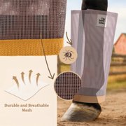 TheSunnyZebra Horse Fly Boots, Breathable Fly Leggings, Medium-Size, 1 Set of 4 Loose-Fitting Boots