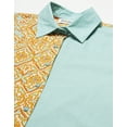 thumbnail image 4 of Moomaya Women's Printed Button Down Shirt Dress, Cuffed Sleeves Collared Dress, 4 of 8