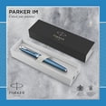 thumbnail image 4 of Bolígrafo Parker Punta Fina Gris Azulado con Adornos Cromados Unisex, 4 of 4