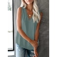 thumbnail image 4 of Asyoly Womens Sexy V Neck Lace Trim Camisole Casual Loose Sleeveless Cami Shirts Blouse Tank Top for Women, 4 of 7