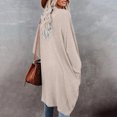 thumbnail image 4 of ZVNAΖH Long Cardigan Sweaters for Women Lightweight Open Front Cardigan Solid Color Knit Cardigan Casual Long Sleeve Sweater On Clearance, 4 of 5