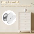 thumbnail image 2 of SUTENGDA 15Pcs Drawer Knob Set Stainless Steel Cabinet Handles Self Adhesive Dresser Knobs Easy Installation Kitchen Drawer Pull Handle Hardware Furniture Knob for Wardrobe Drawer Dresser, 2 of 11
