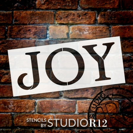 joy stencil by studior12 reusable mylar template use to paint