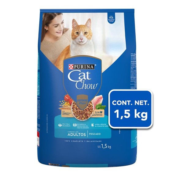 Alimento para Gato Purina Cat Chow Adulto Sabor Pescado 1.5 kg