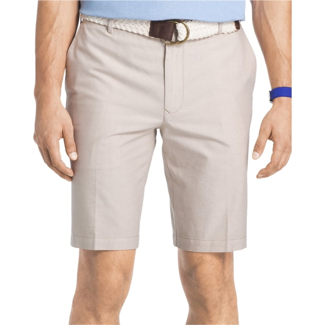 IZOD - Pantalones cortos casuales de algodón para hombre, color beige, 32