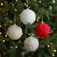 thumbnail image 1 of Bolas Navideñas de Espuma con Tela Color Beige | Decoración Colgante para Ventana con Diseño de Árbol | 8X8X8Cm | 1 Unidad | Material de Espuma, 1 of 6